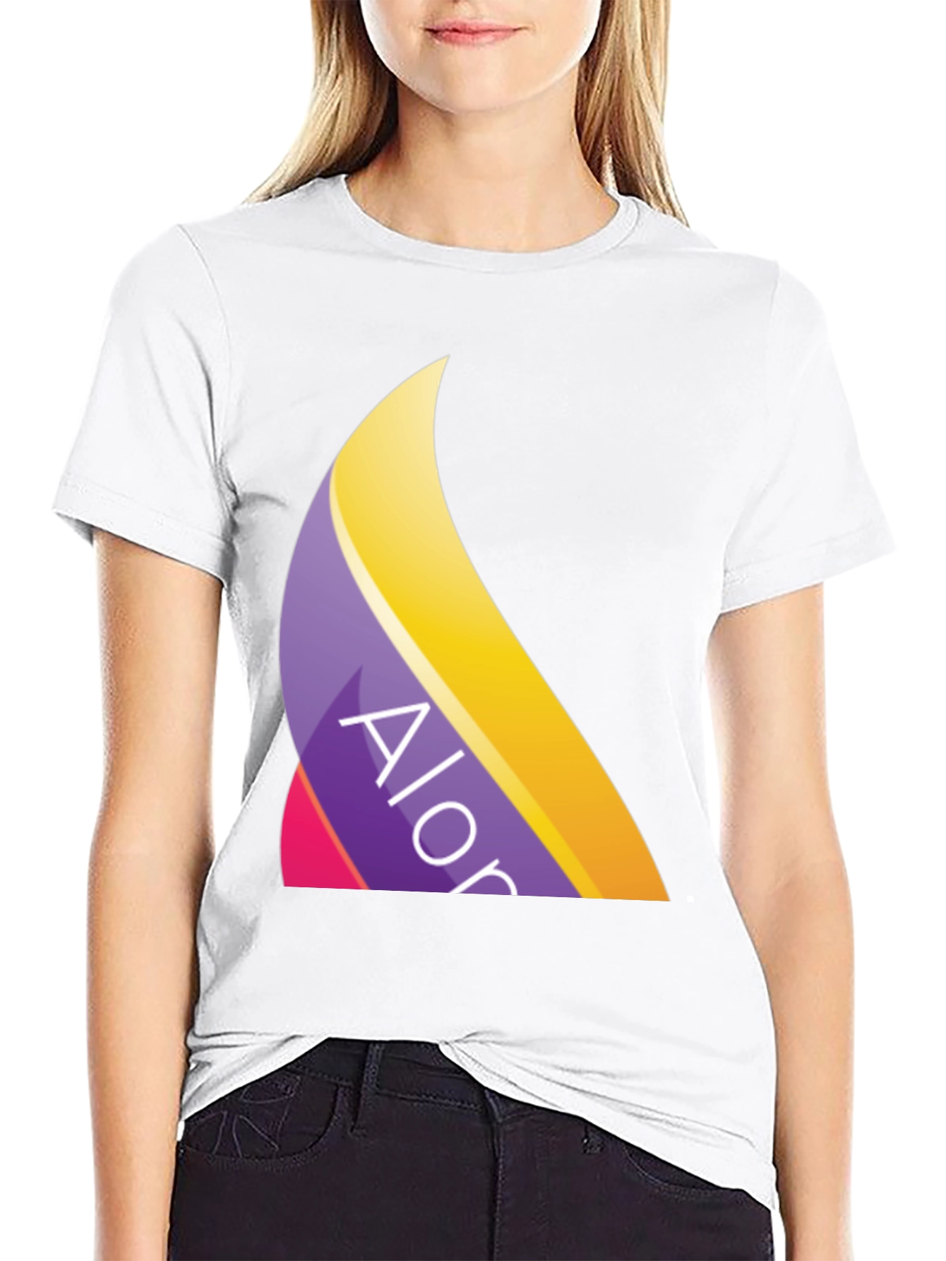 Trendy Alor Logo Black T-Shirt
