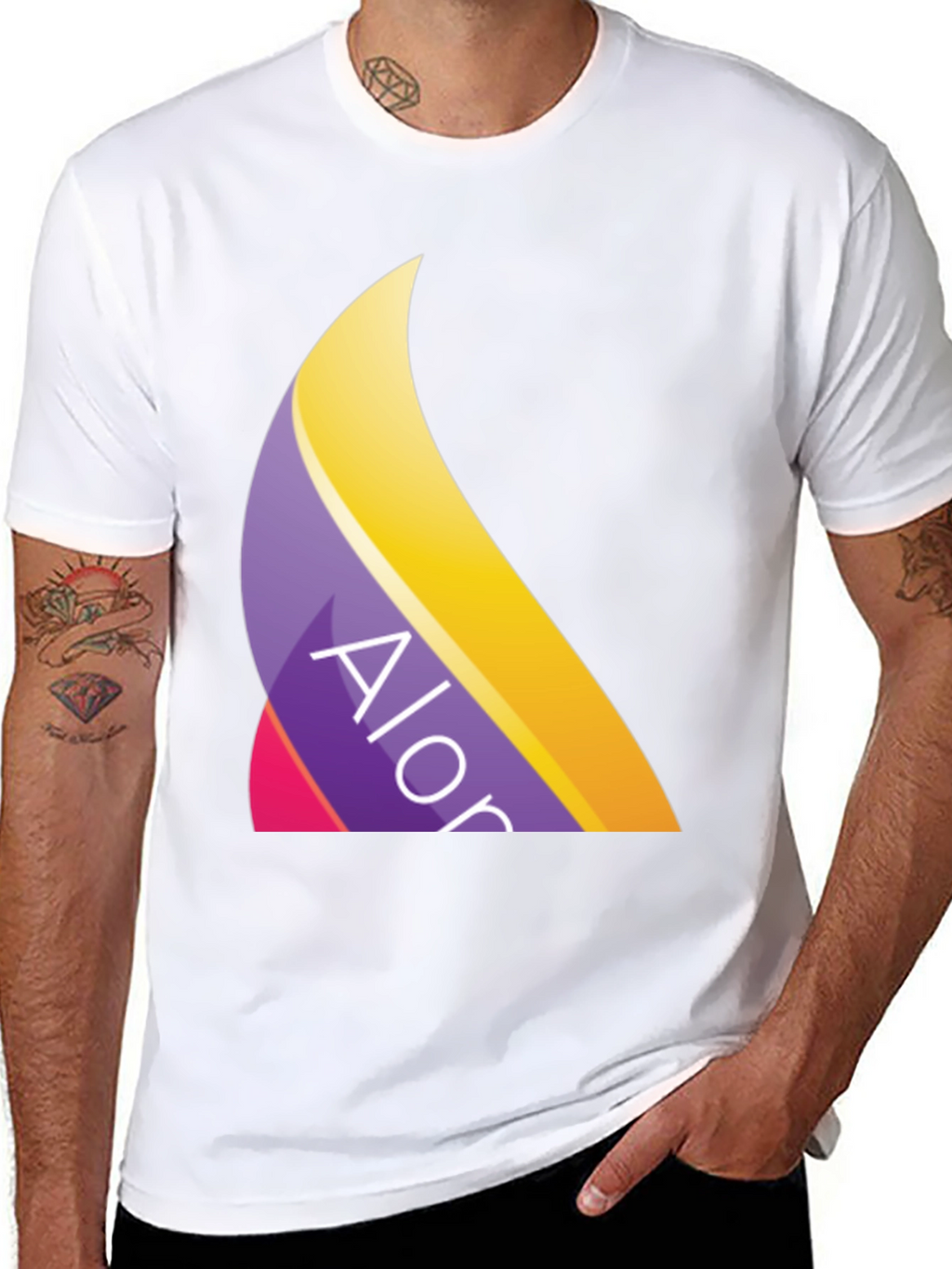 Trendy Alor Logo Black T-Shirt