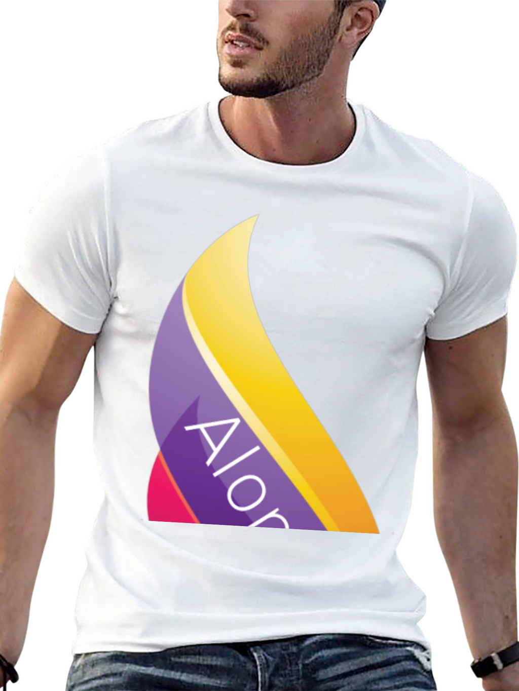 Trendy Alor Logo Black T-Shirt