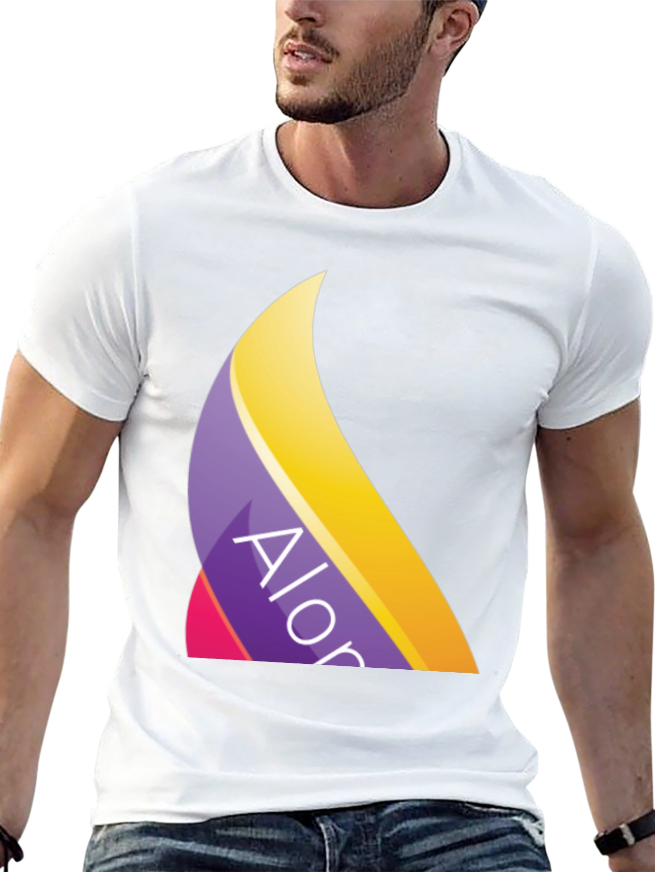 Trendy Alor Logo Black T-Shirt