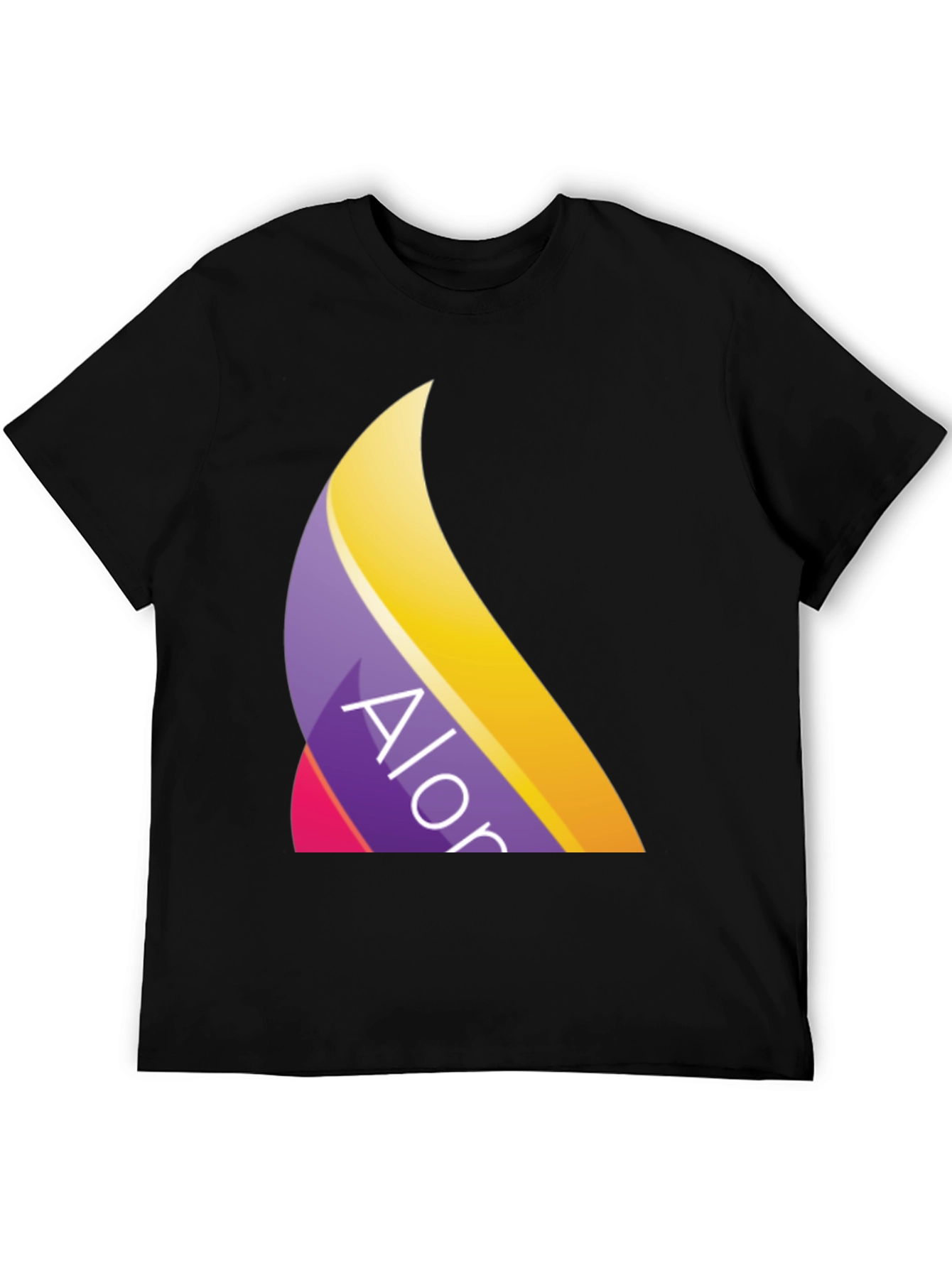 Trendy Alor Logo Black T-Shirt