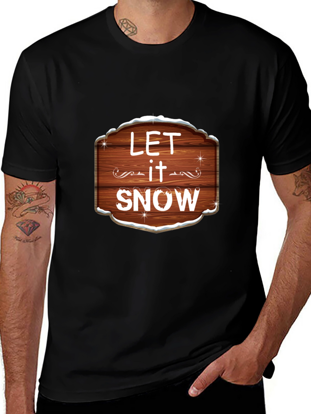Let it Snow Graphic Tee - Festive Holiday Shirt