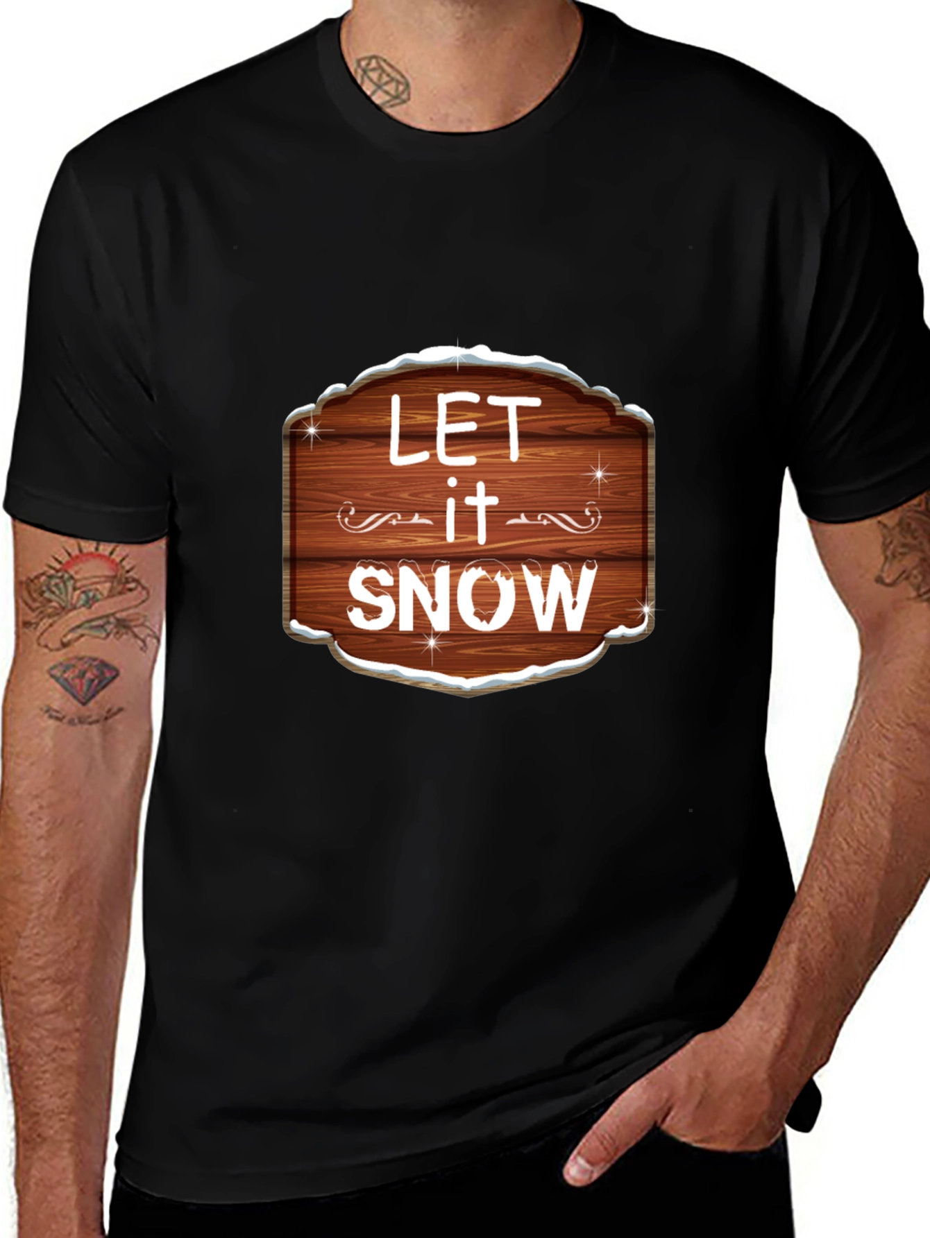 Let it Snow Graphic Tee - Festive Holiday Shirt