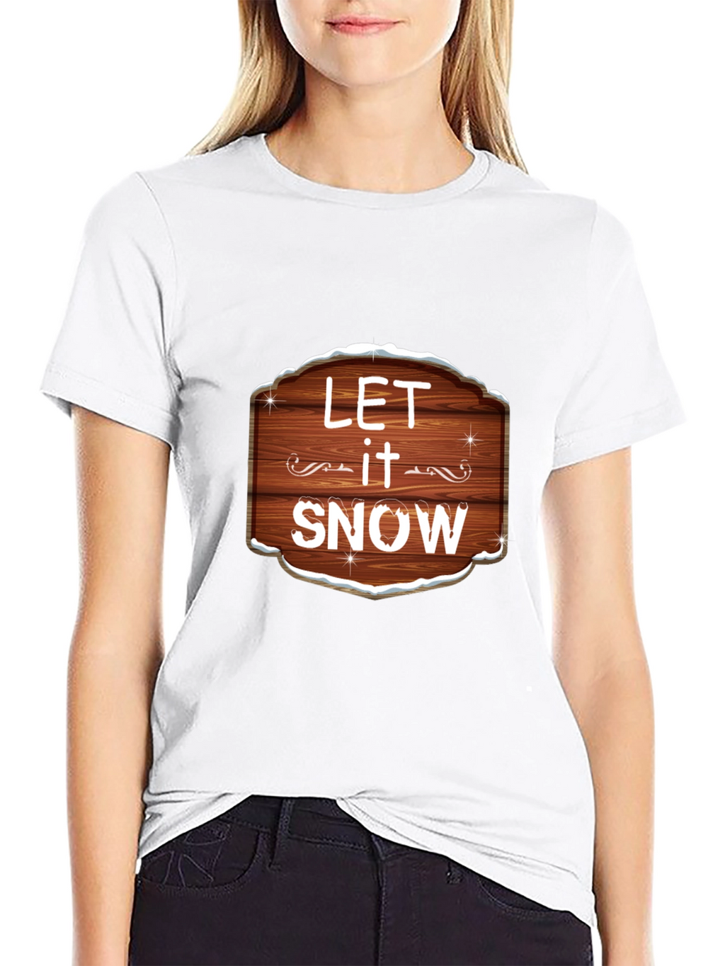 Let it Snow Graphic Tee - Festive Holiday Shirt