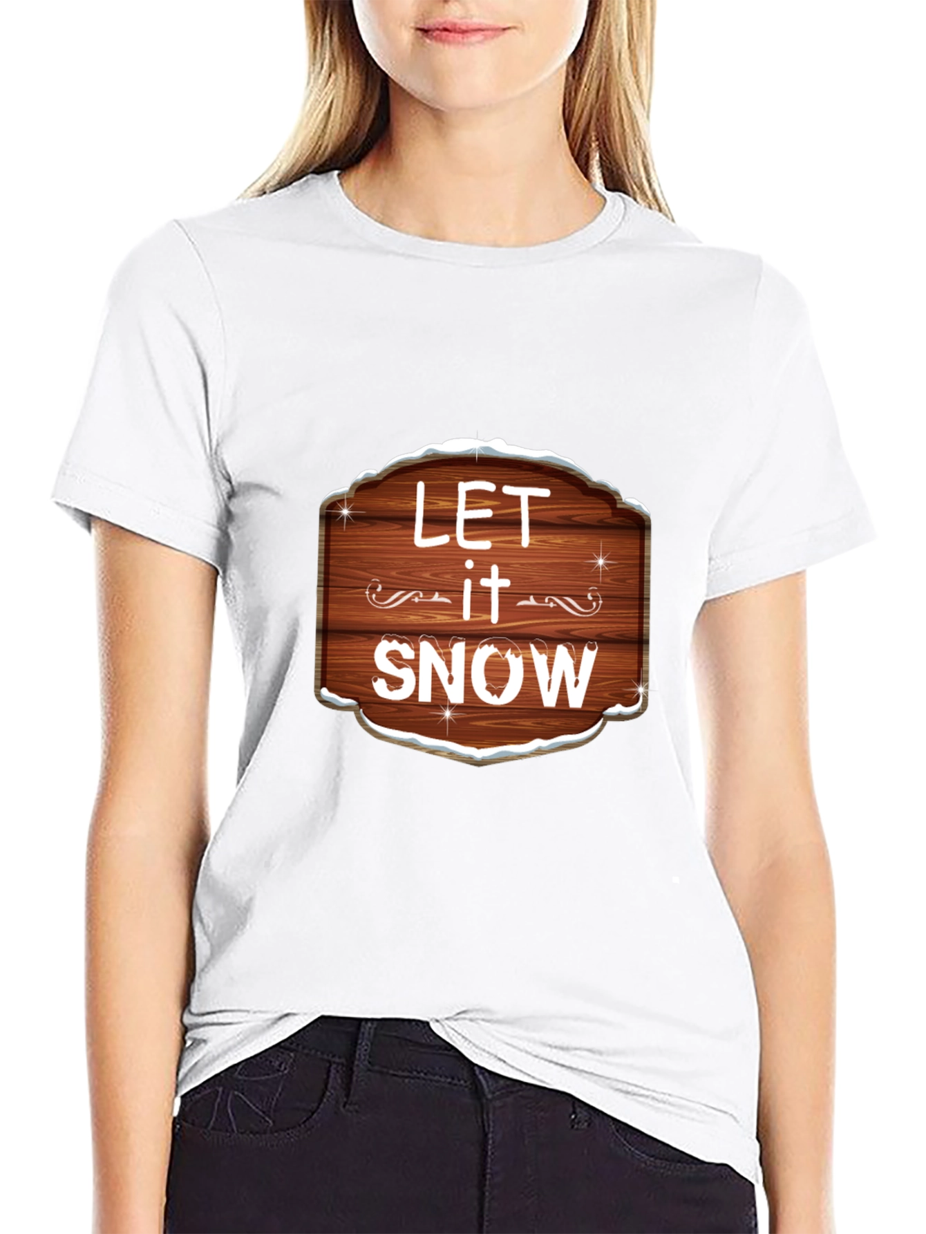 Let it Snow Graphic Tee - Festive Holiday Shirt