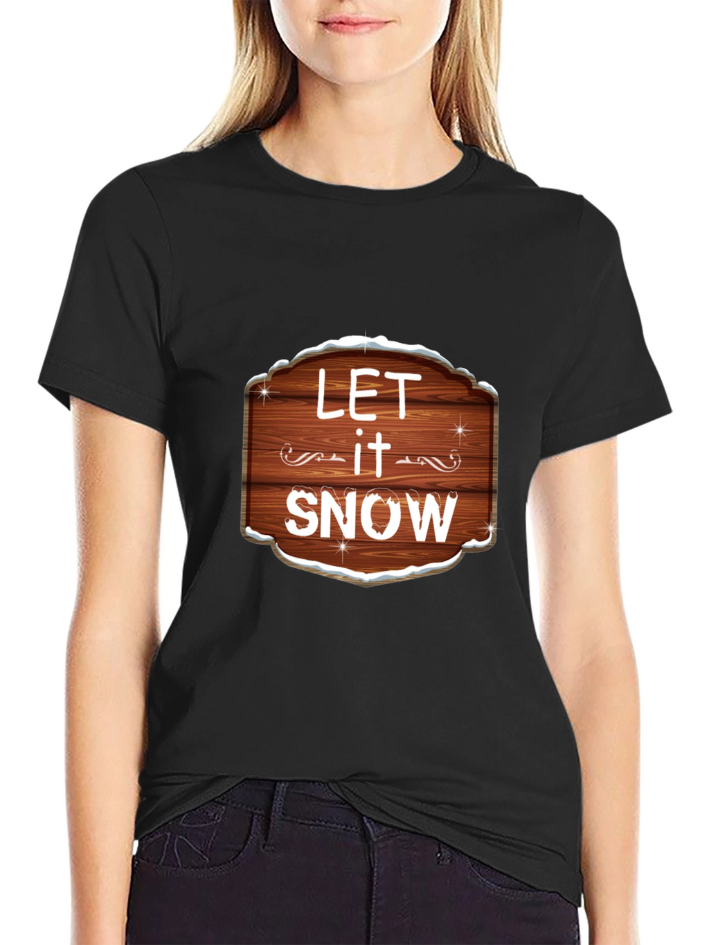 Let it Snow Graphic Tee - Festive Holiday Shirt