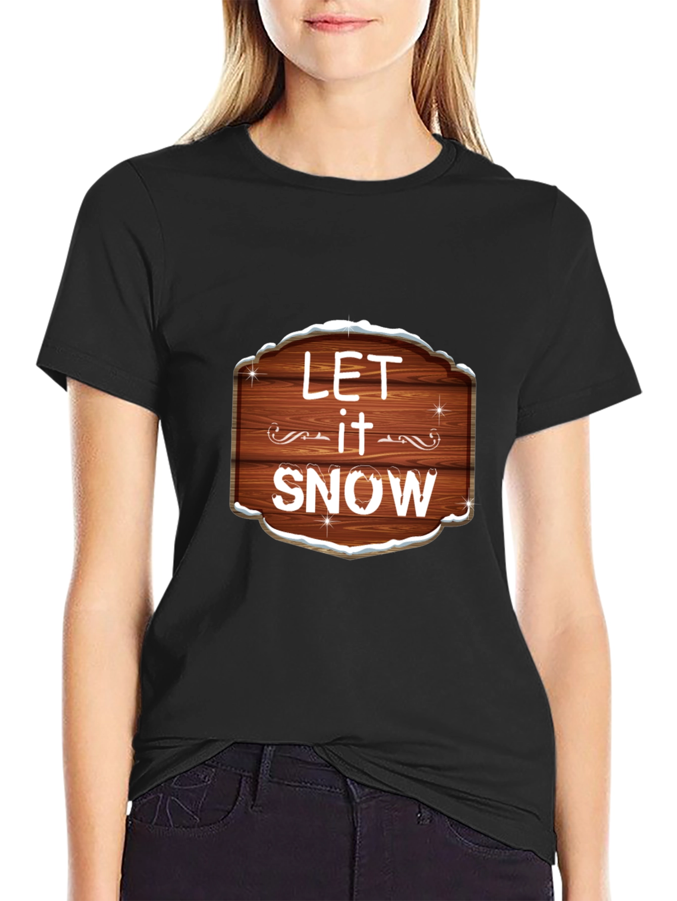 Let it Snow Graphic Tee - Festive Holiday Shirt