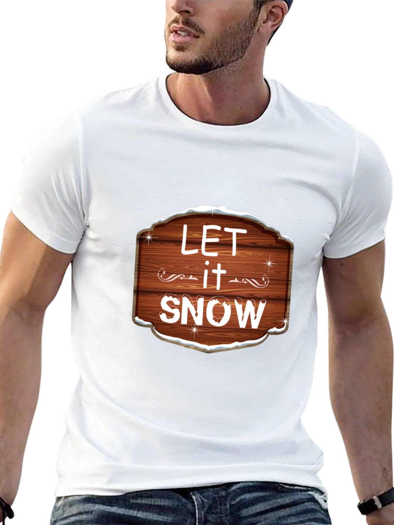 Let it Snow Graphic Tee - Festive Holiday Shirt