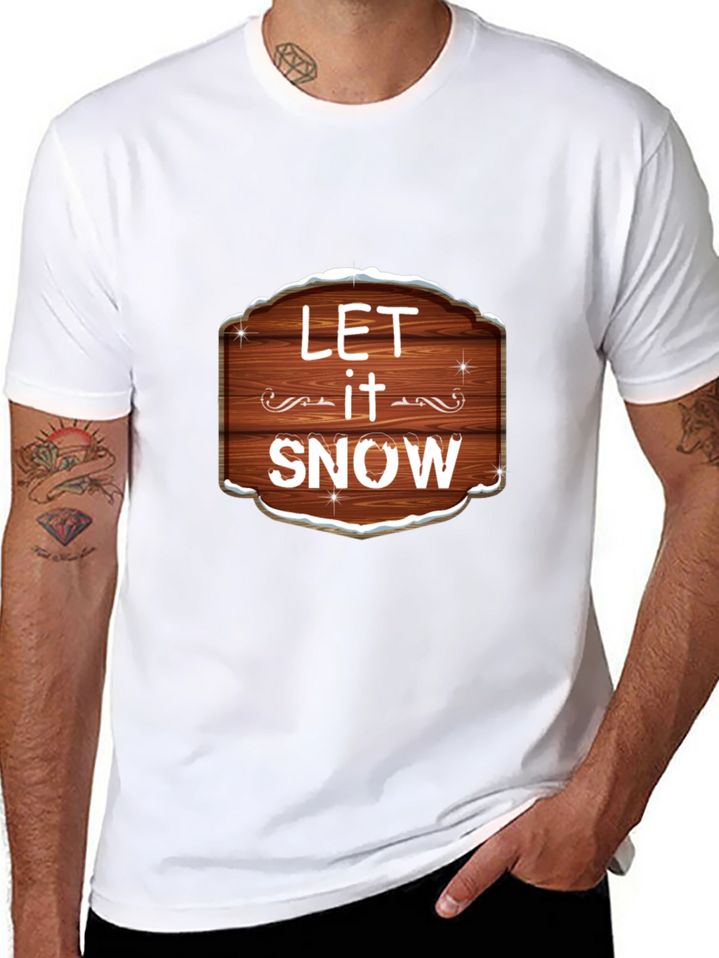 Let it Snow Graphic Tee - Festive Holiday Shirt