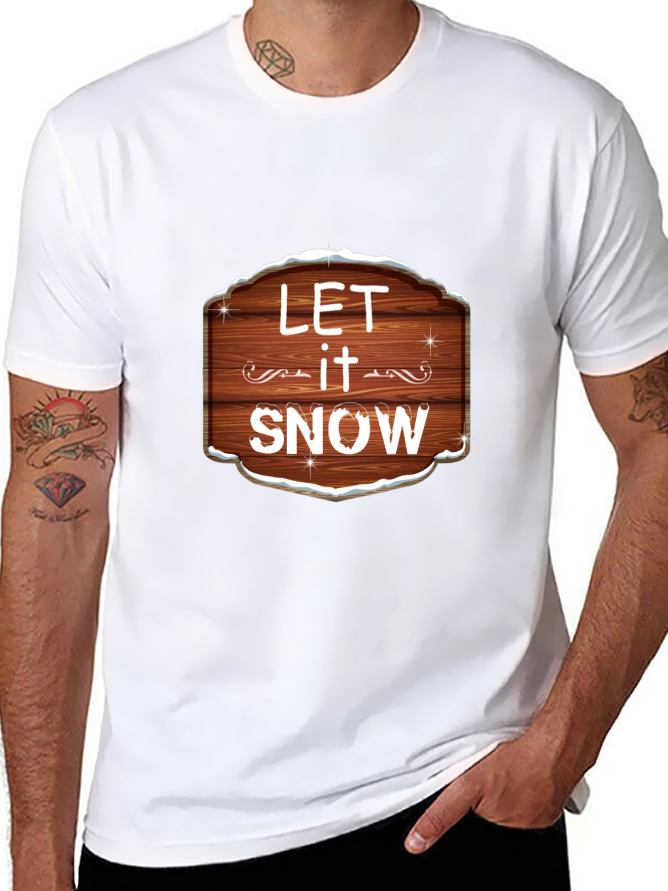 Let it Snow Graphic Tee - Festive Holiday Shirt