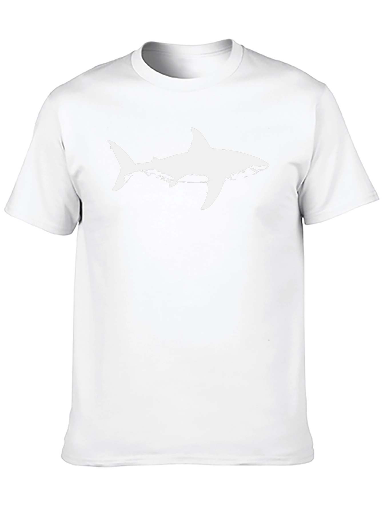Cool Shark Graphic Tee - Black Cotton T-Shirt