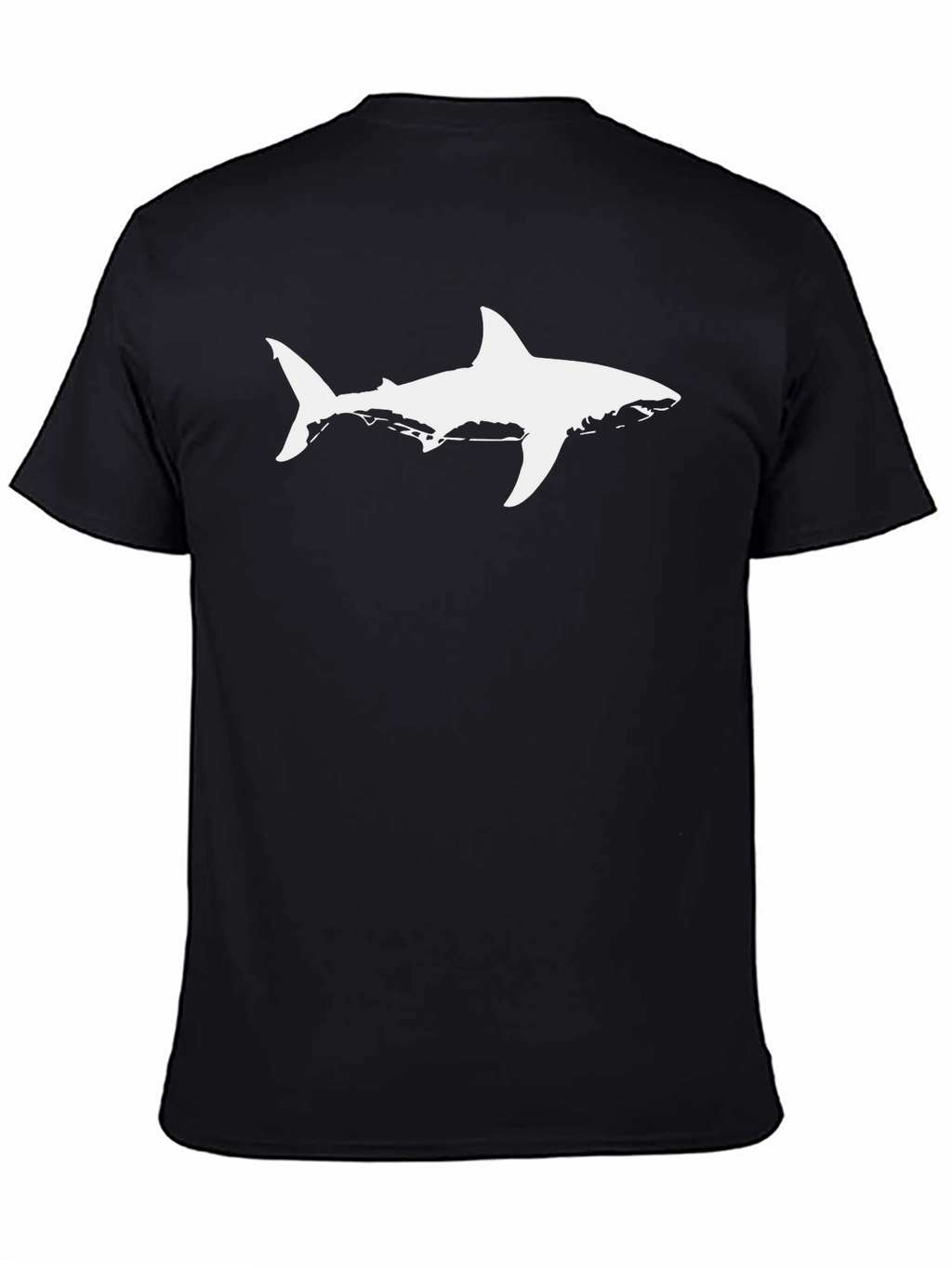 Cool Shark Graphic Tee - Black Cotton T-Shirt