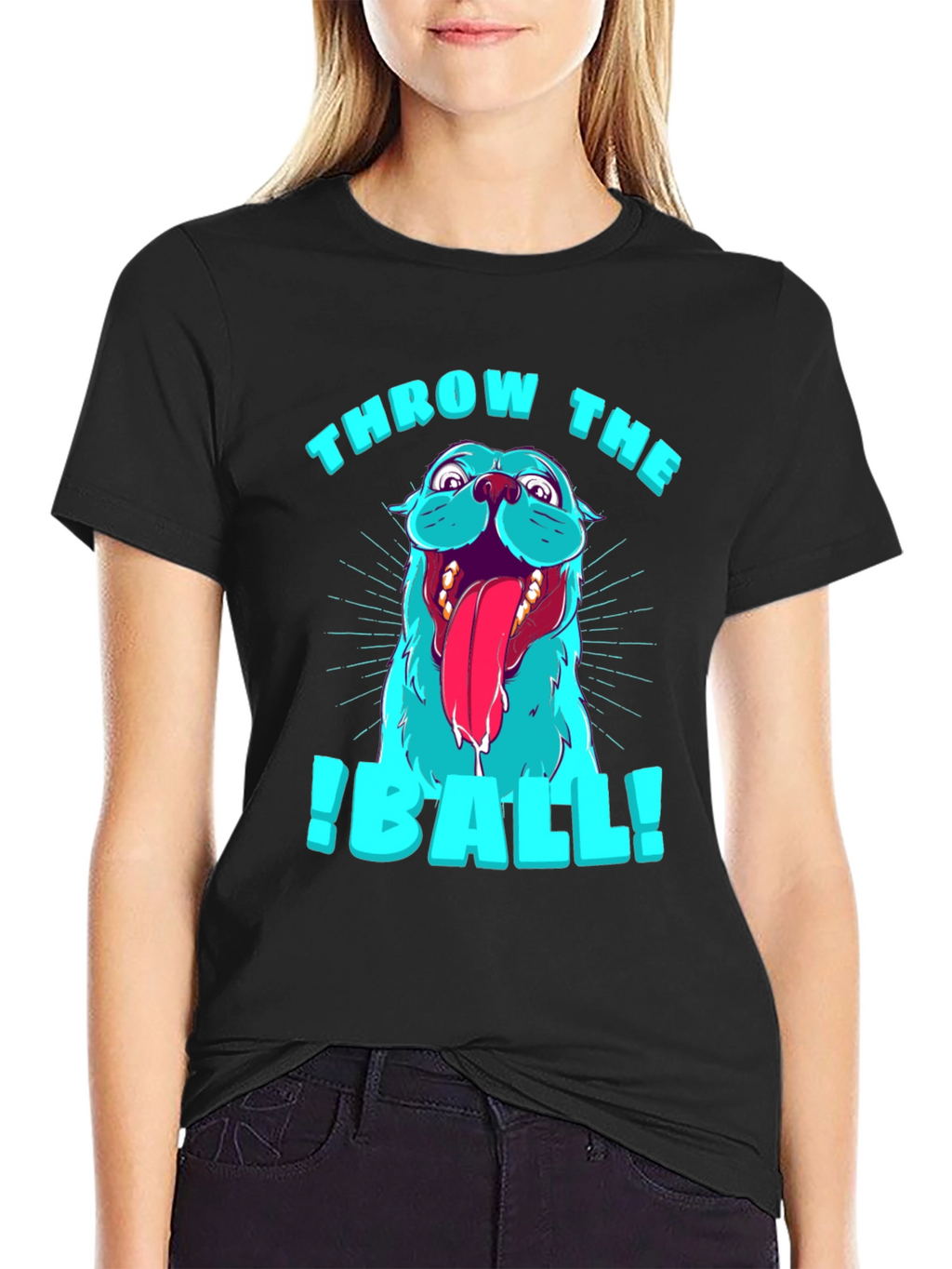Throw The Ball Dog Graphic T-Shirt