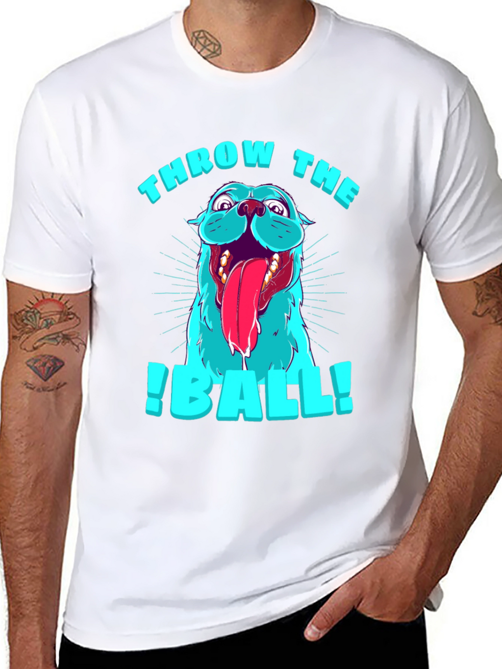 Throw The Ball Dog Graphic T-Shirt