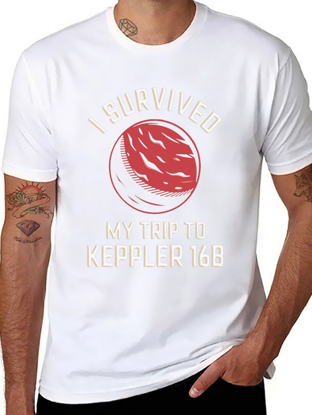 I Survived Kepler 16B Black T-Shirt