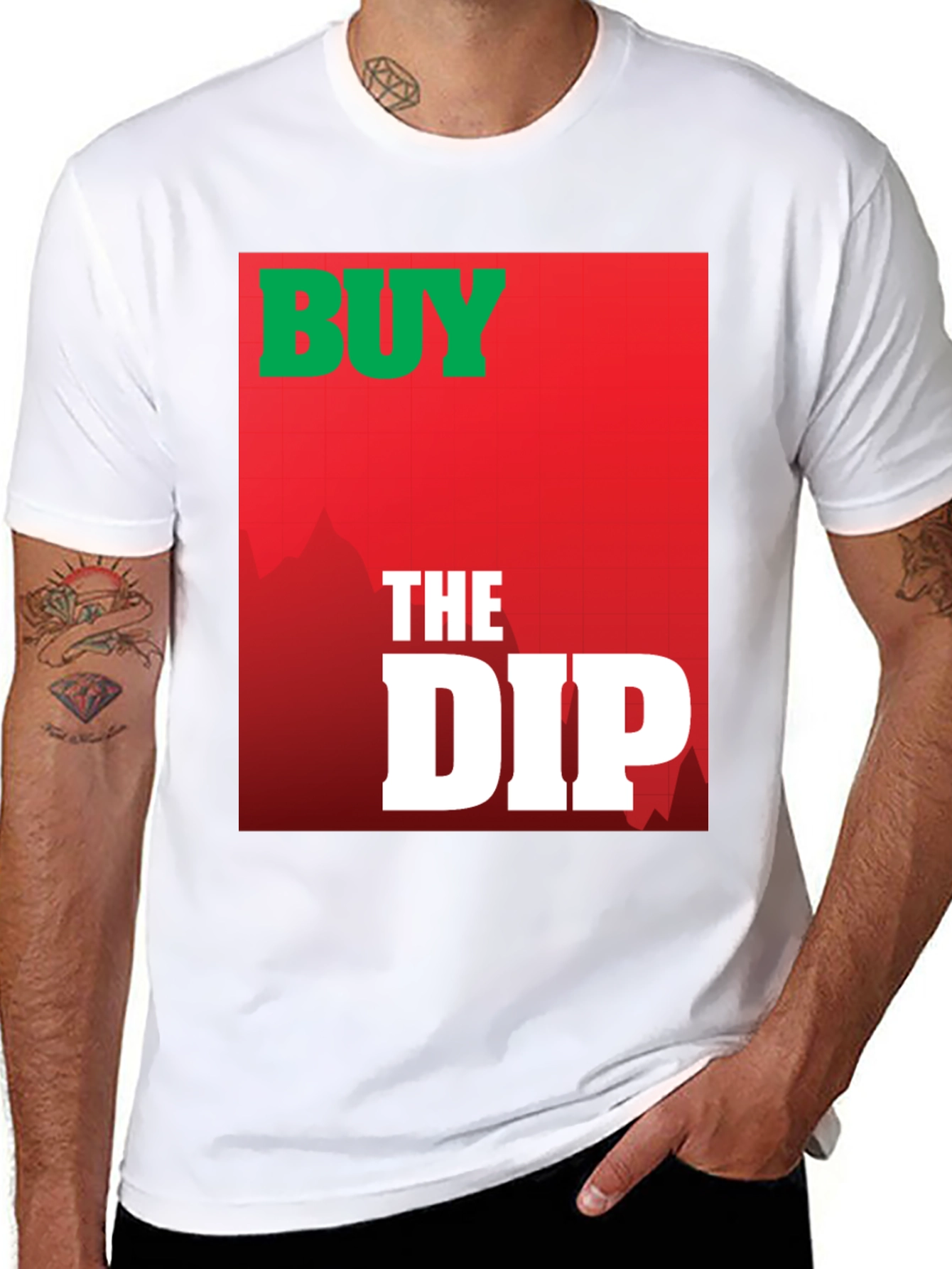 Buy the Dip Graphic Tee - Black Cotton T-Shirt