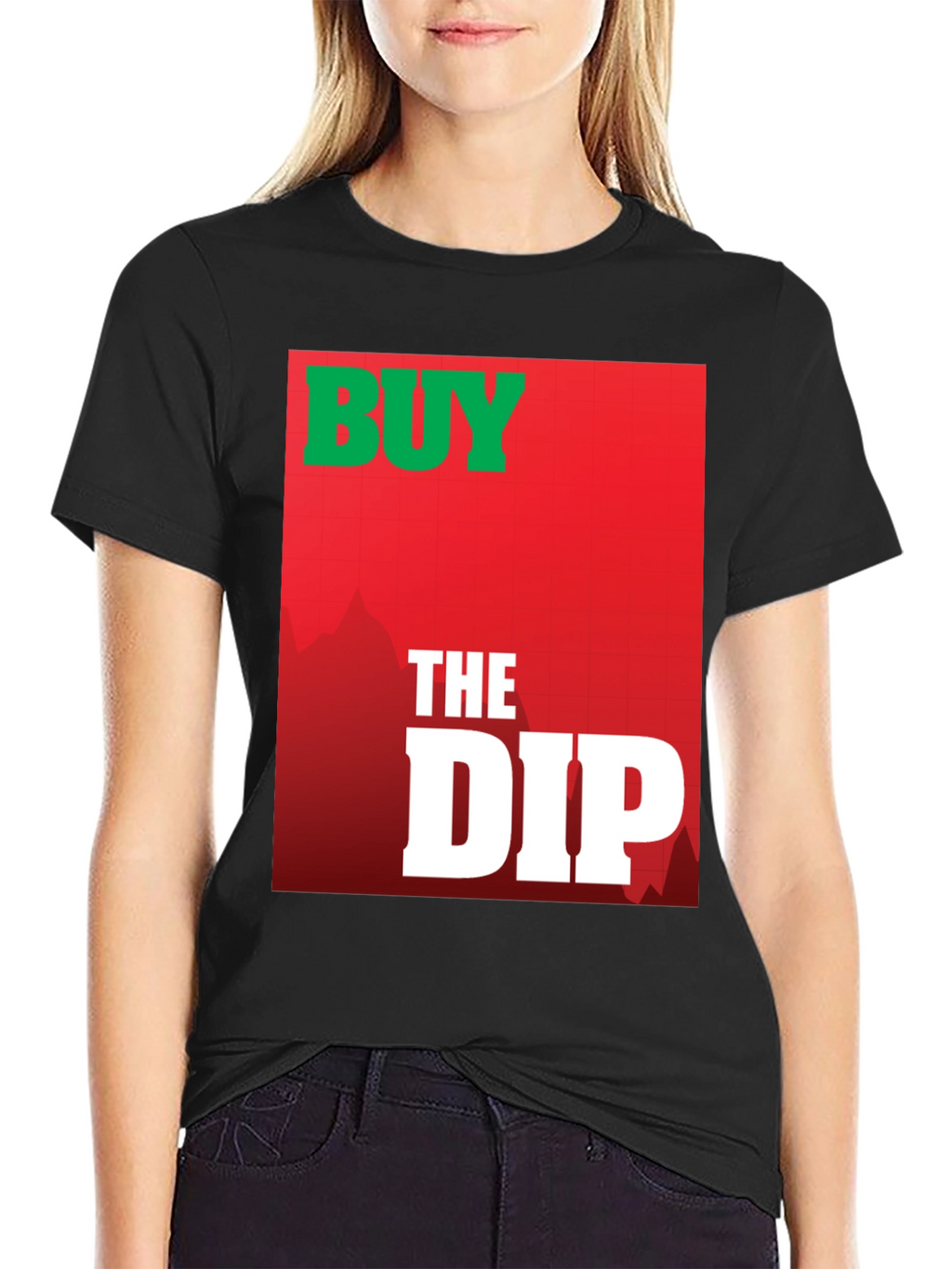Buy the Dip Graphic Tee - Black Cotton T-Shirt