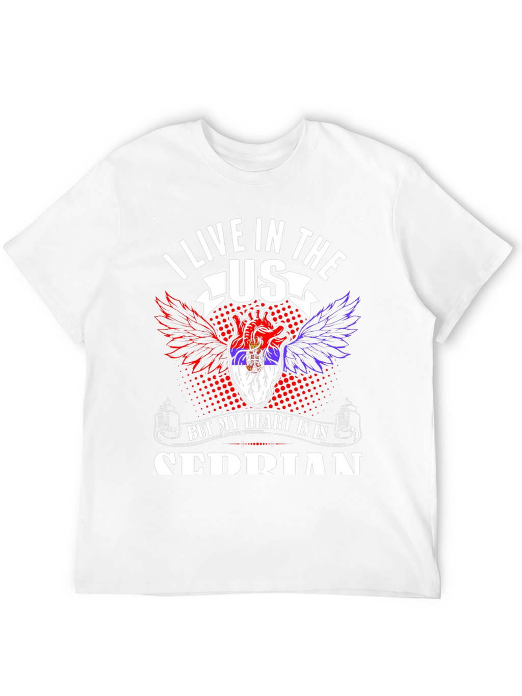 I Live In The US Serbian Pride T-Shirt