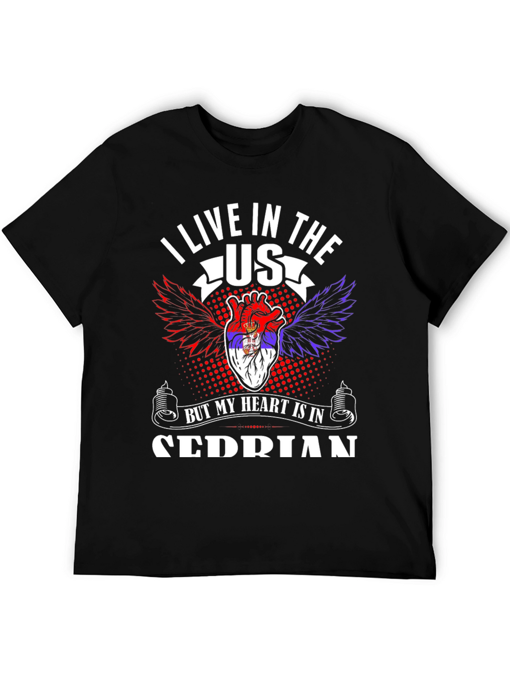I Live In The US Serbian Pride T-Shirt