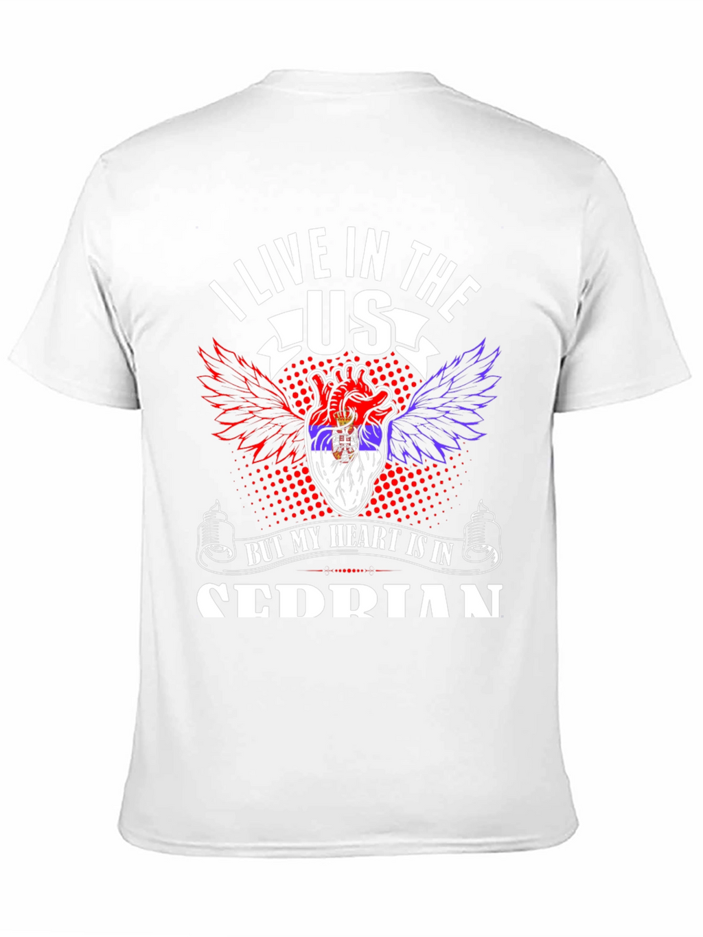 I Live In The US Serbian Pride T-Shirt