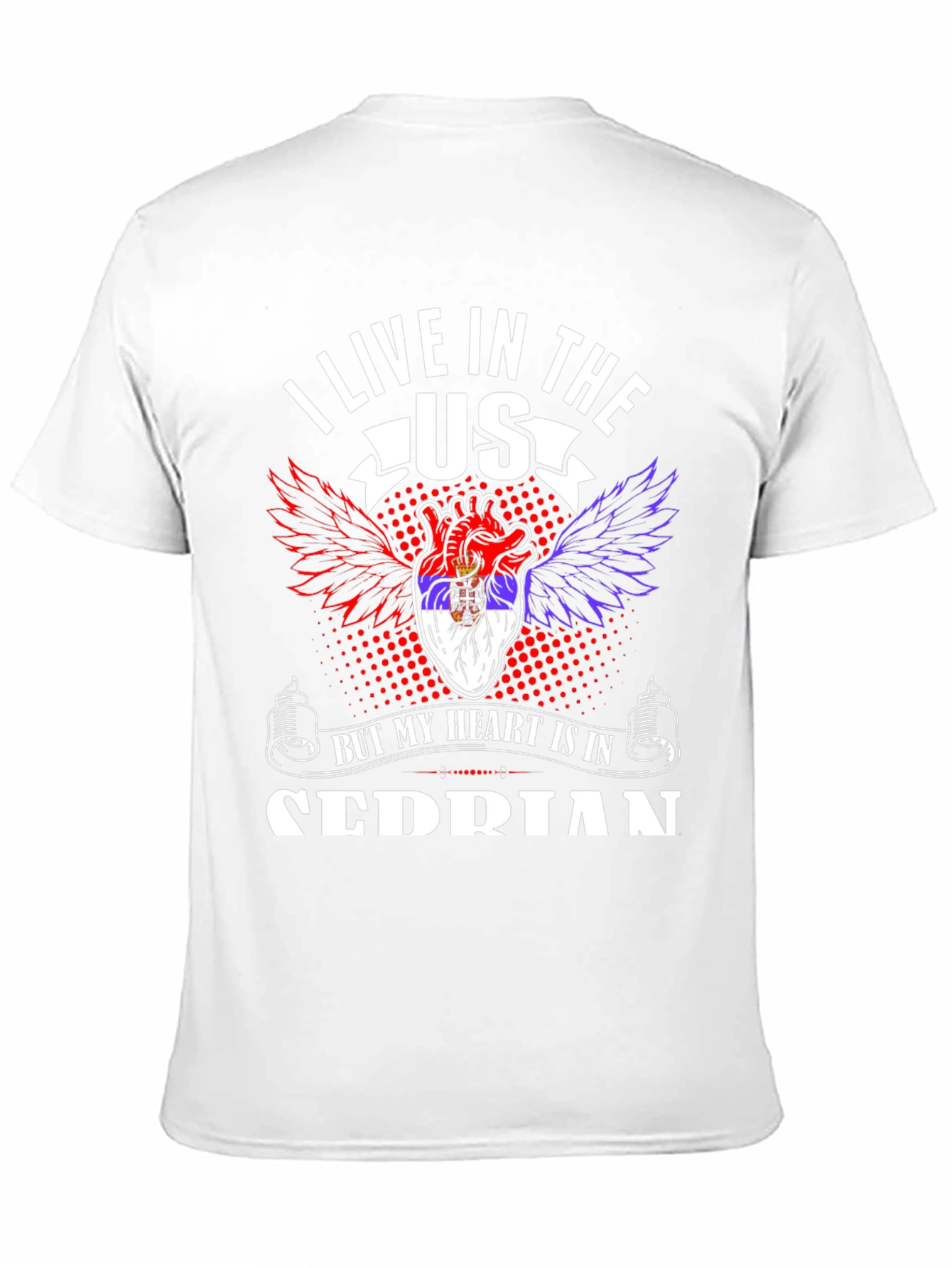I Live In The US Serbian Pride T-Shirt