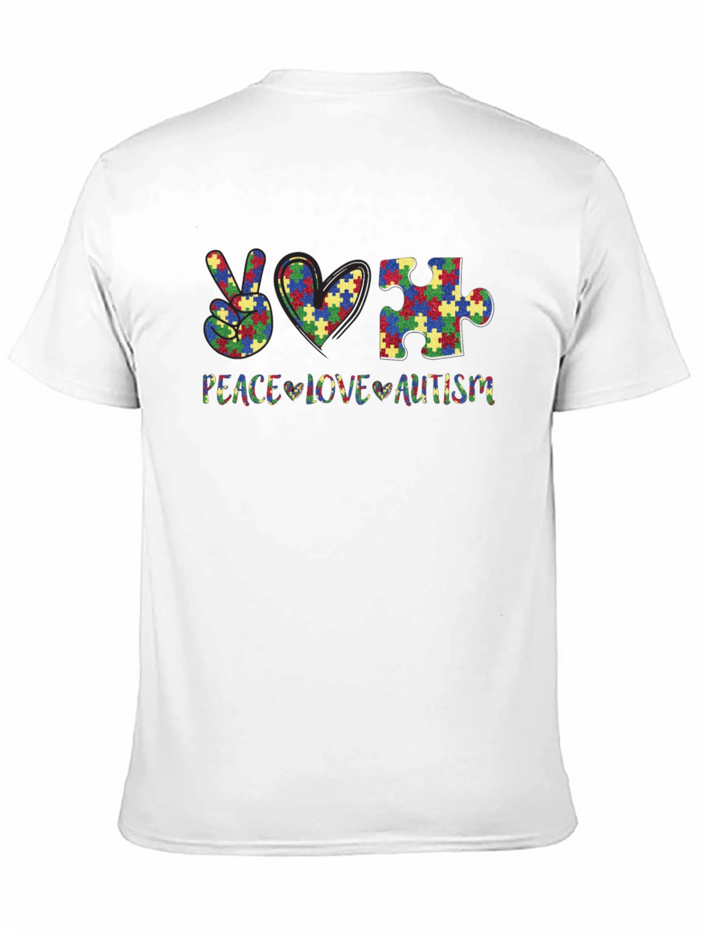 Peace Love Autism Awareness T-Shirt