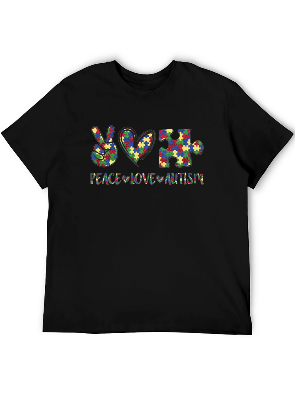 Peace Love Autism Awareness T-Shirt
