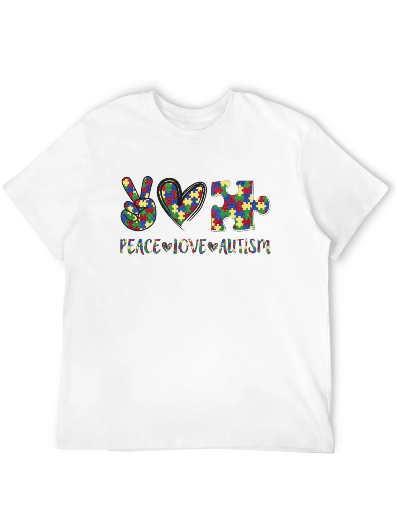 Peace Love Autism Awareness T-Shirt