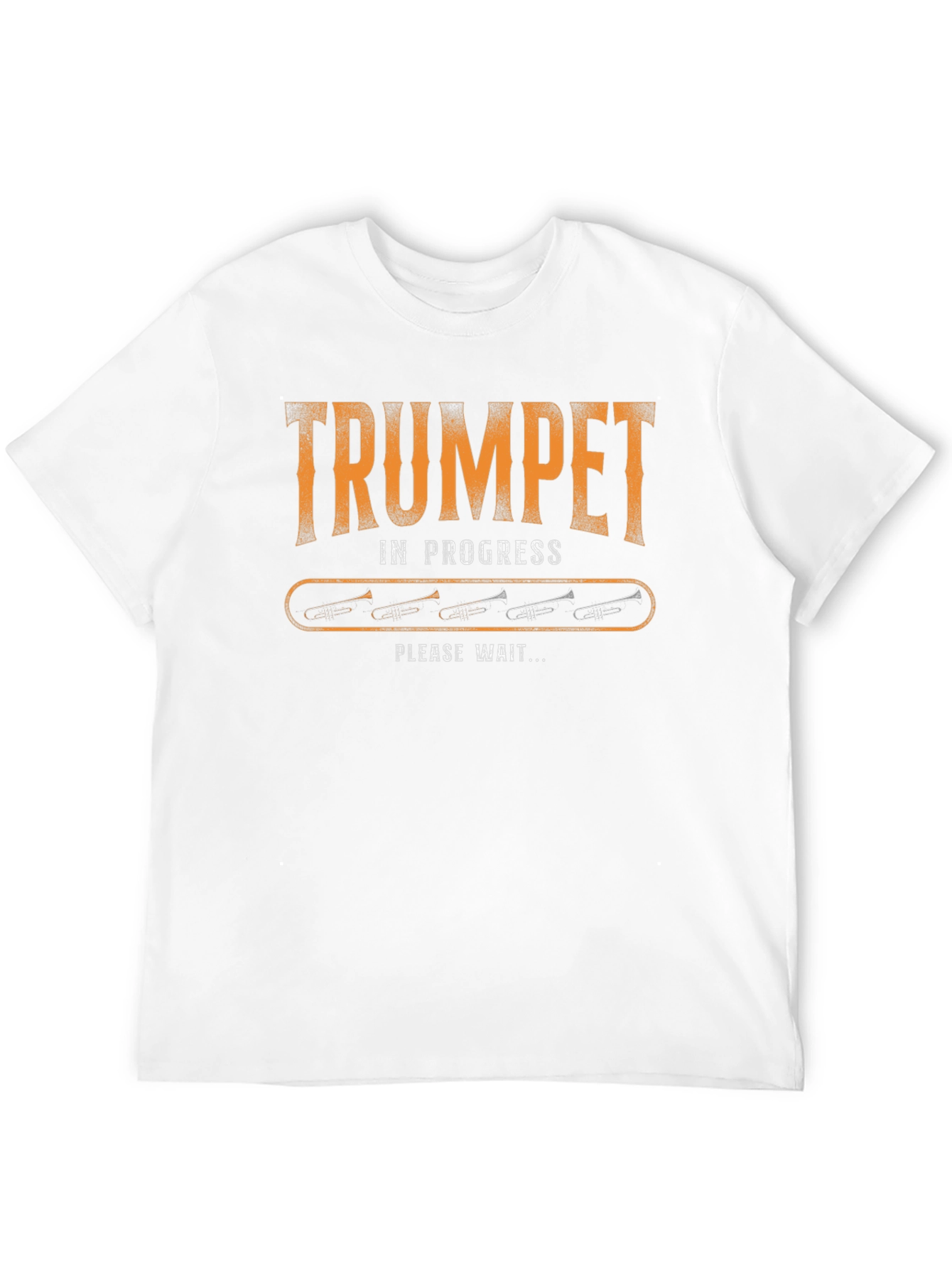 Trumpet in Progress Loading T-Shirt - Musician Humor