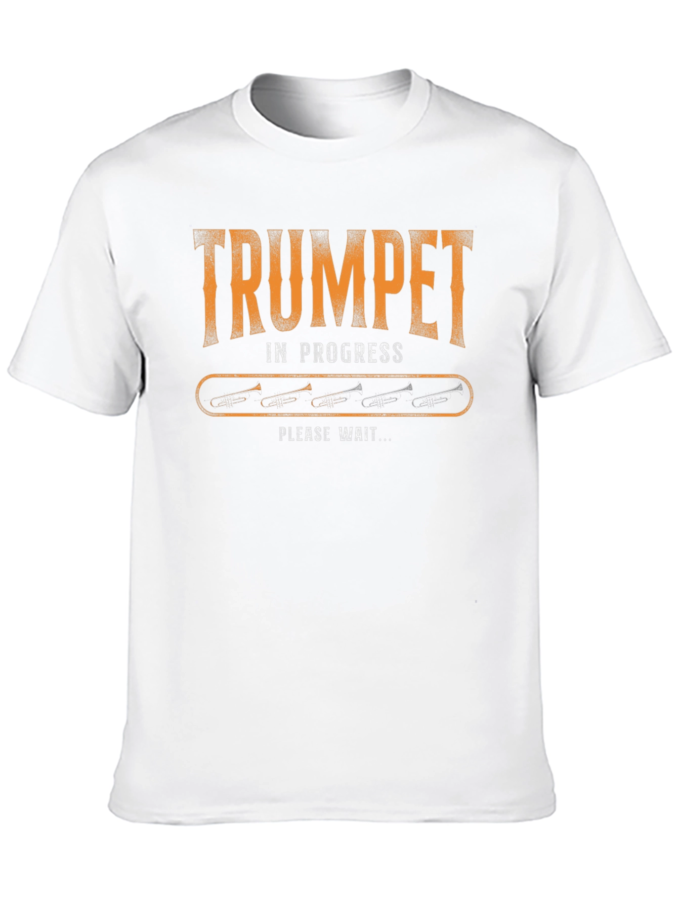 Trumpet in Progress Loading T-Shirt - Musician Humor