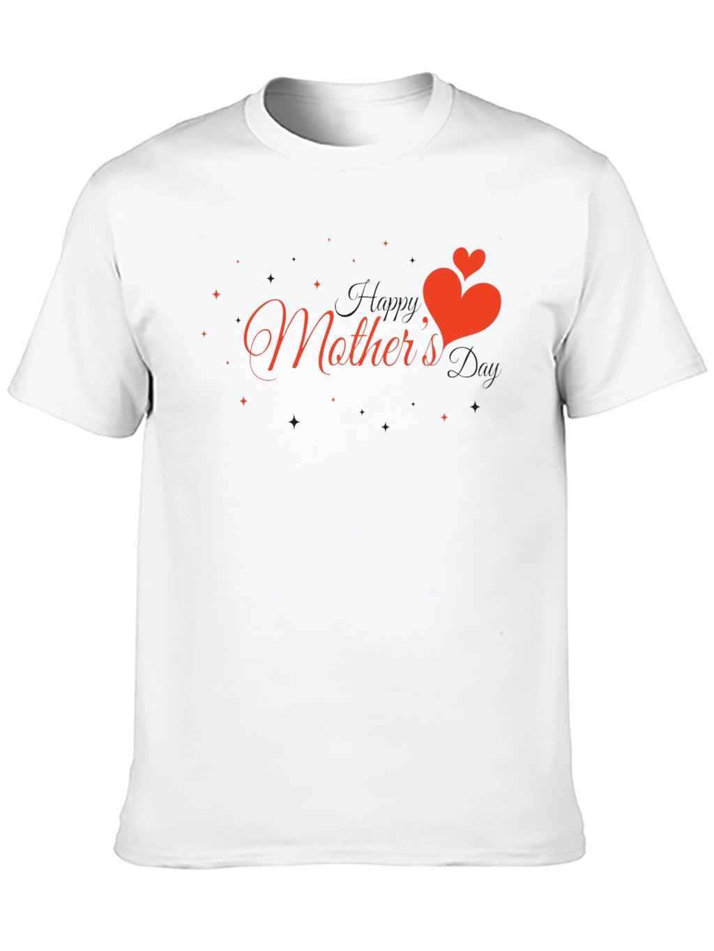 Happy Mothers Day T-Shirt - Heart Design