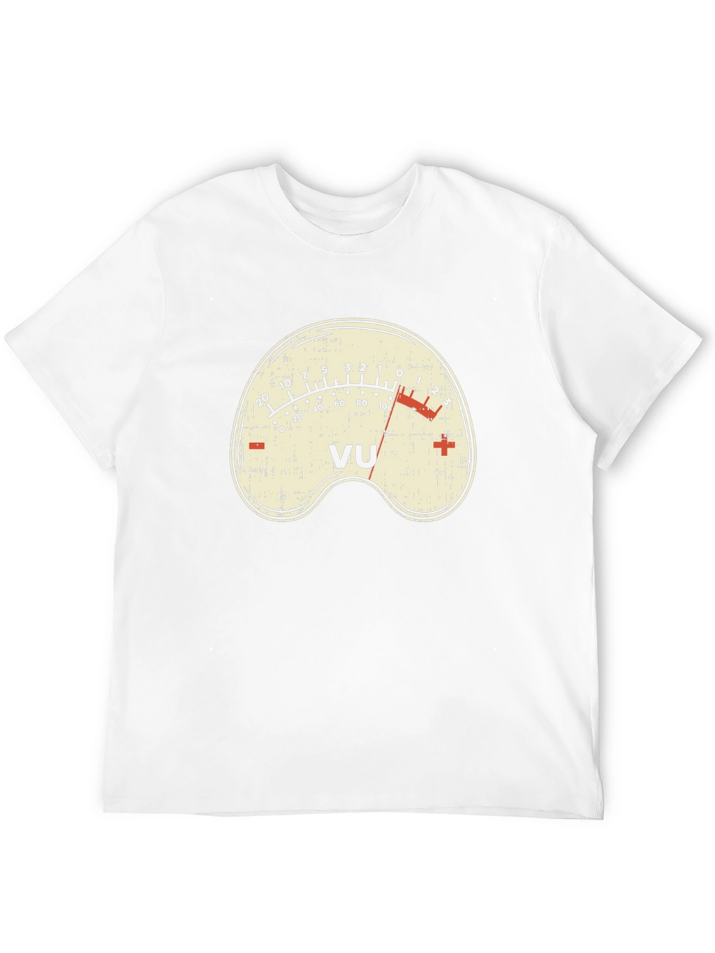 VU Meter Graphic Tee - Retro Audio Engineer Shirt