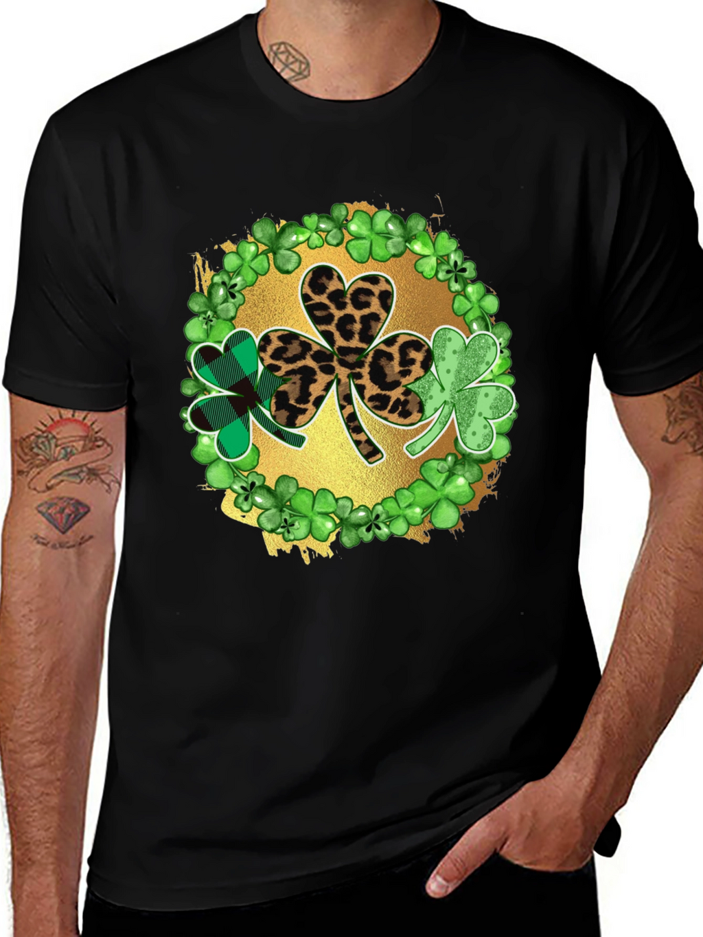 St. Patricks Day Shamrock Graphic T-Shirt