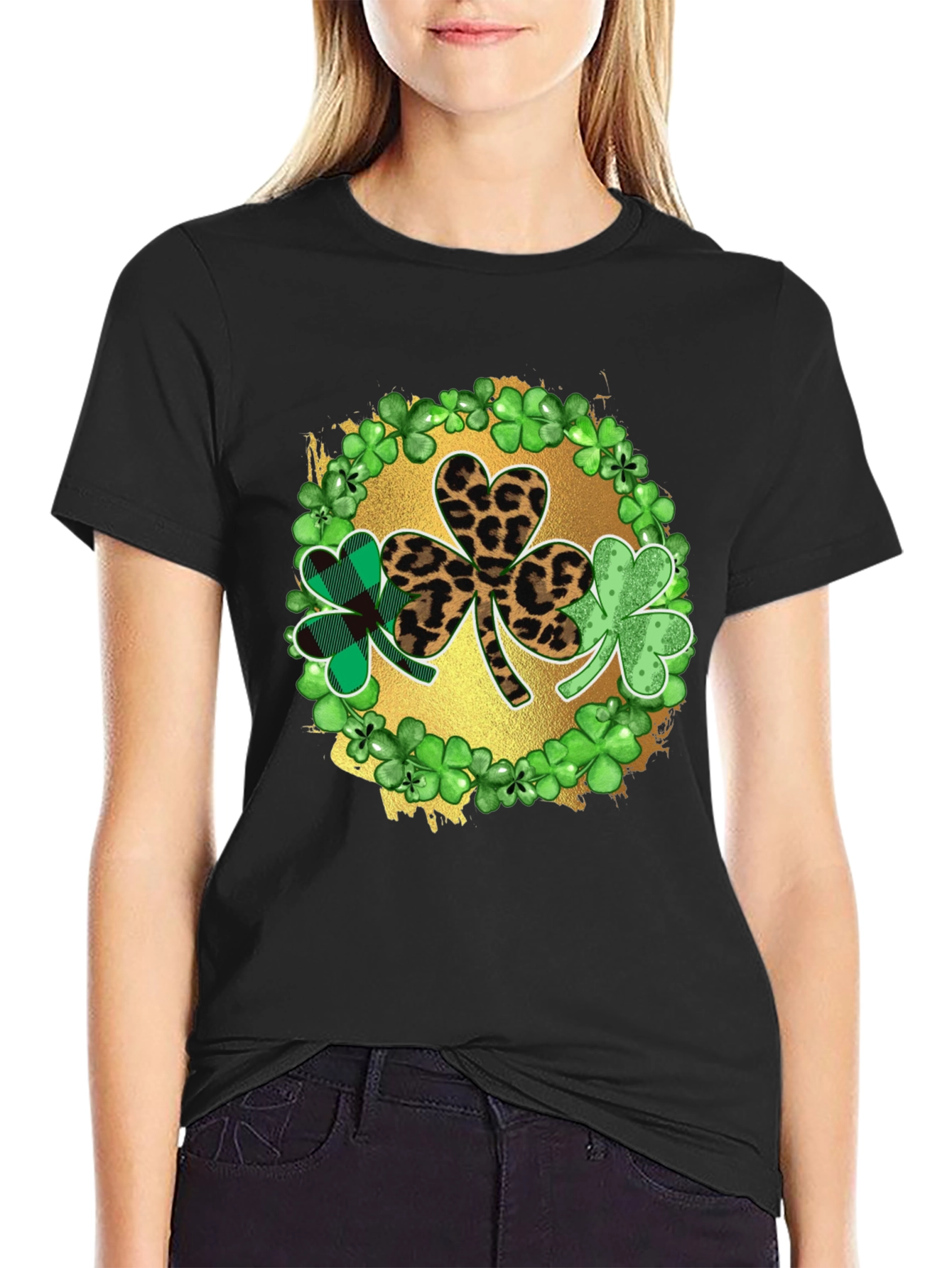 St. Patricks Day Shamrock Graphic T-Shirt