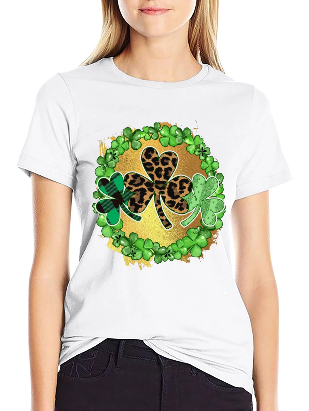 St. Patricks Day Shamrock Graphic T-Shirt