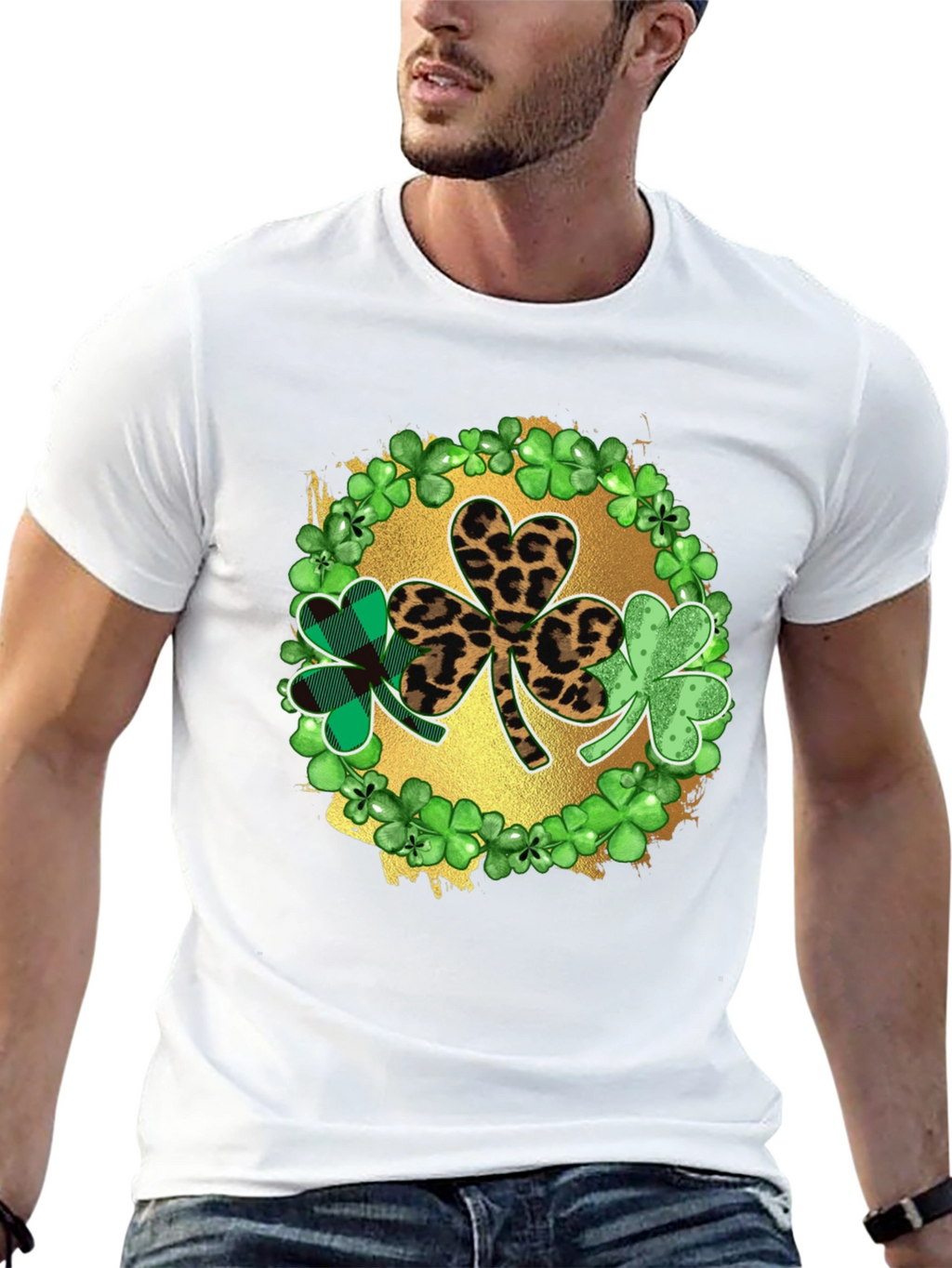 St. Patricks Day Shamrock Graphic T-Shirt