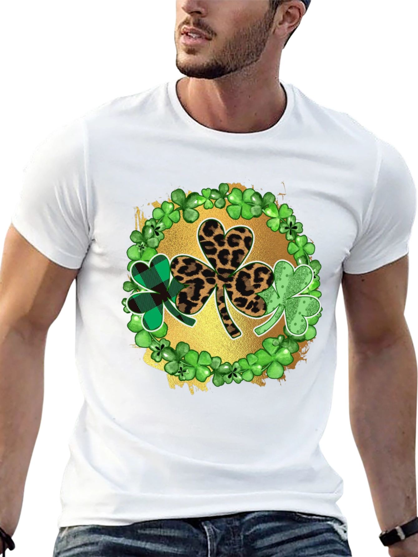 St. Patricks Day Shamrock Graphic T-Shirt