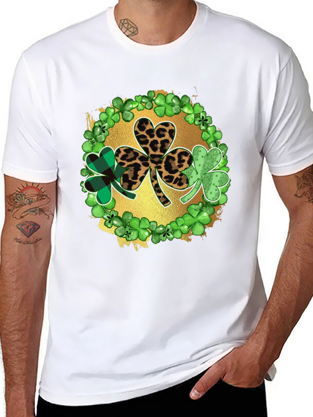 St. Patricks Day Shamrock Graphic T-Shirt