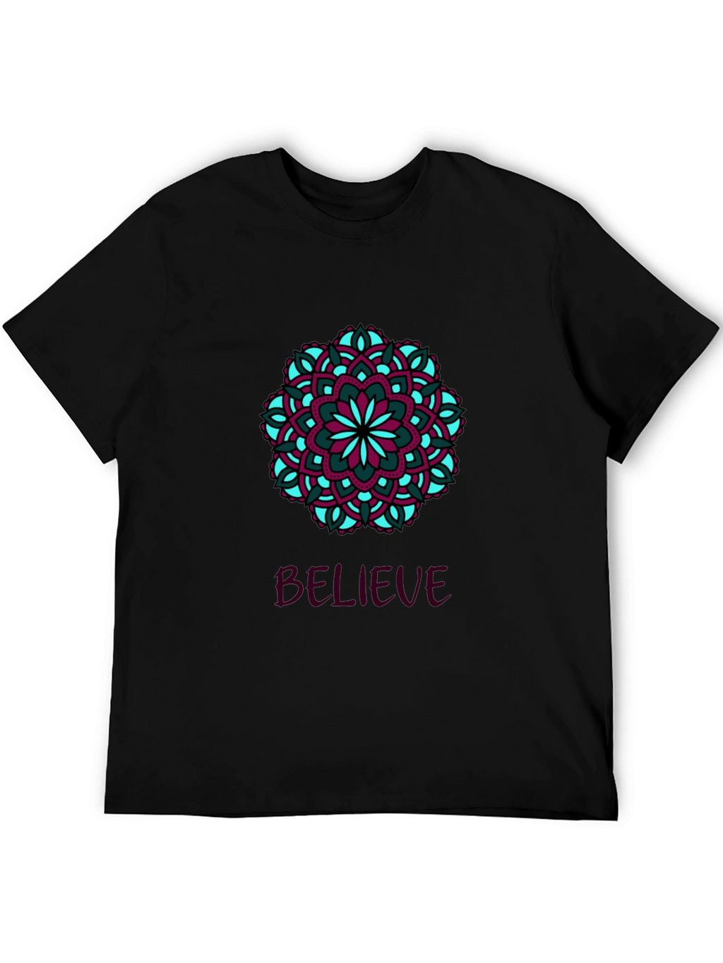 Believe Mandala T-Shirt - Stylish Graphic Tee