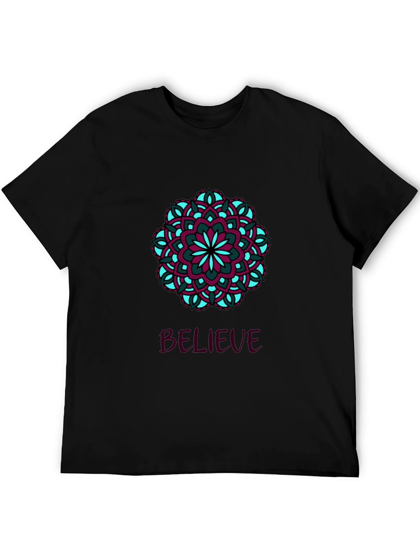 Believe Mandala T-Shirt - Stylish Graphic Tee