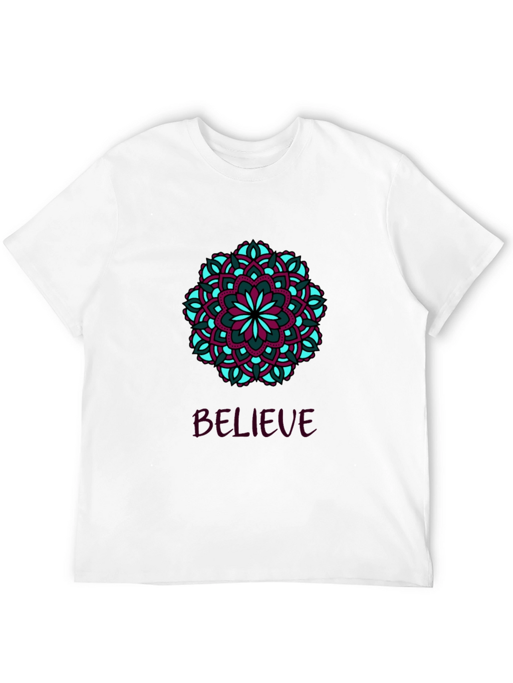 Believe Mandala T-Shirt - Stylish Graphic Tee