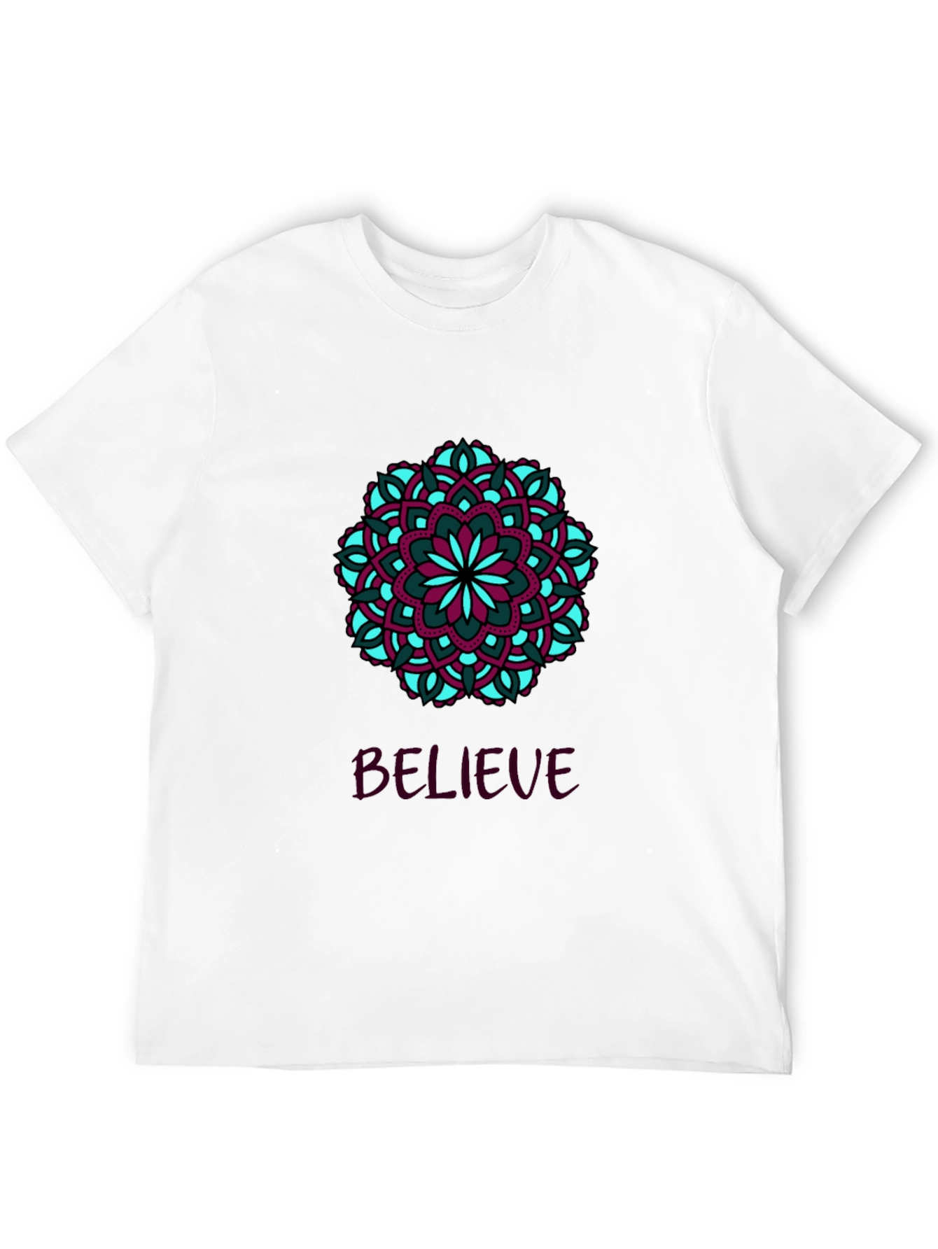 Believe Mandala T-Shirt - Stylish Graphic Tee