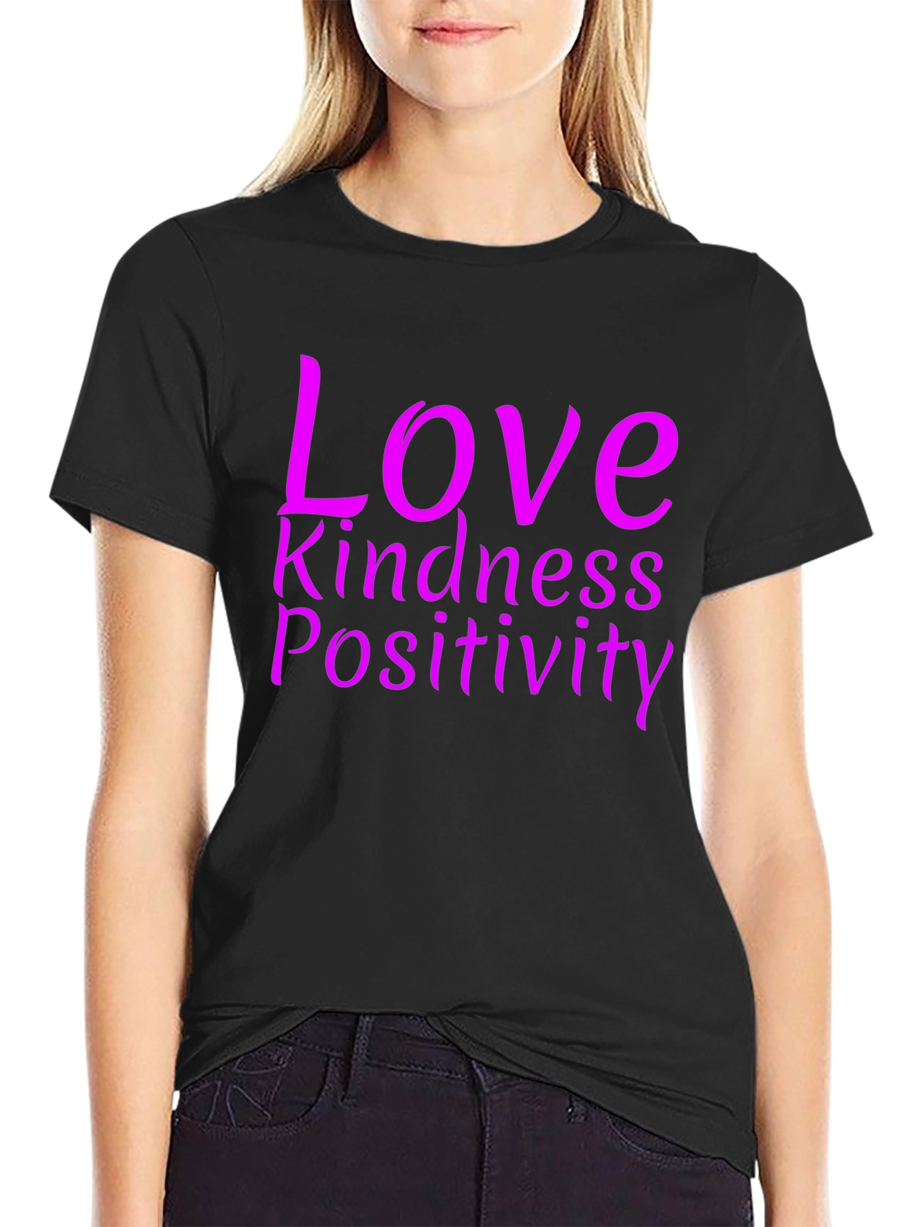 Love Kindness Positivity Graphic Tee