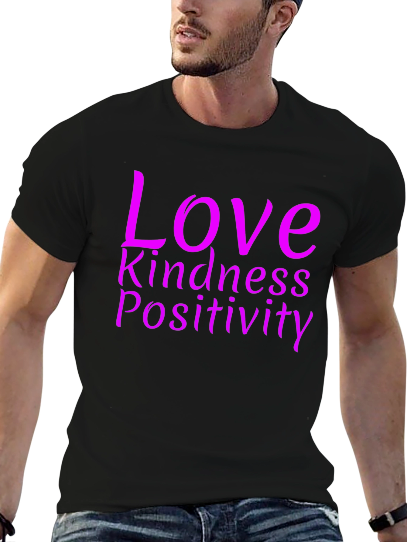 Love Kindness Positivity Graphic Tee