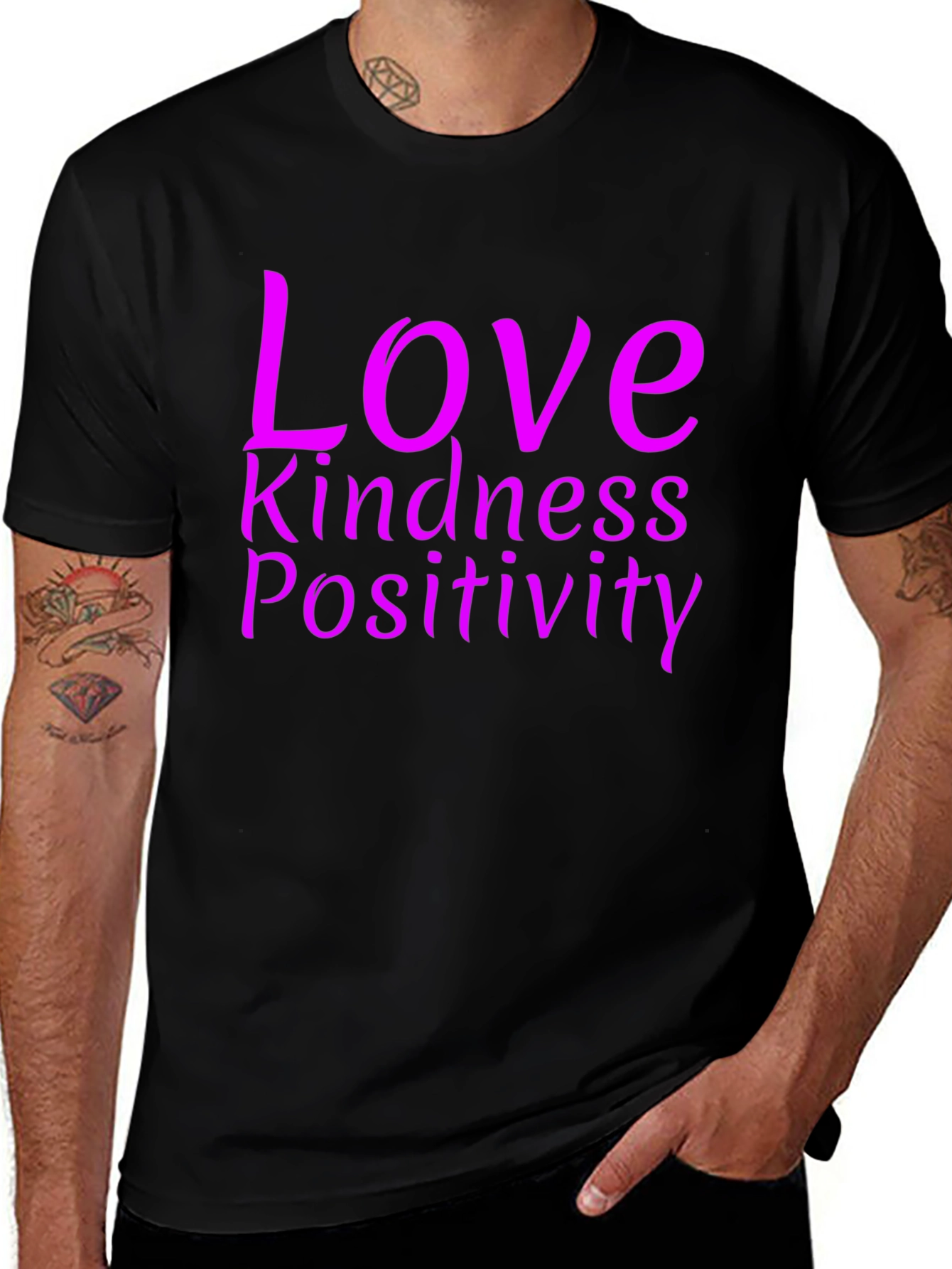Love Kindness Positivity Graphic Tee