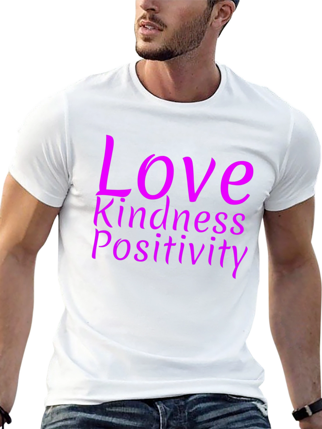 Love Kindness Positivity Graphic Tee