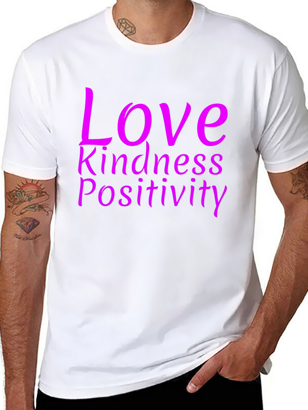 Love Kindness Positivity Graphic Tee
