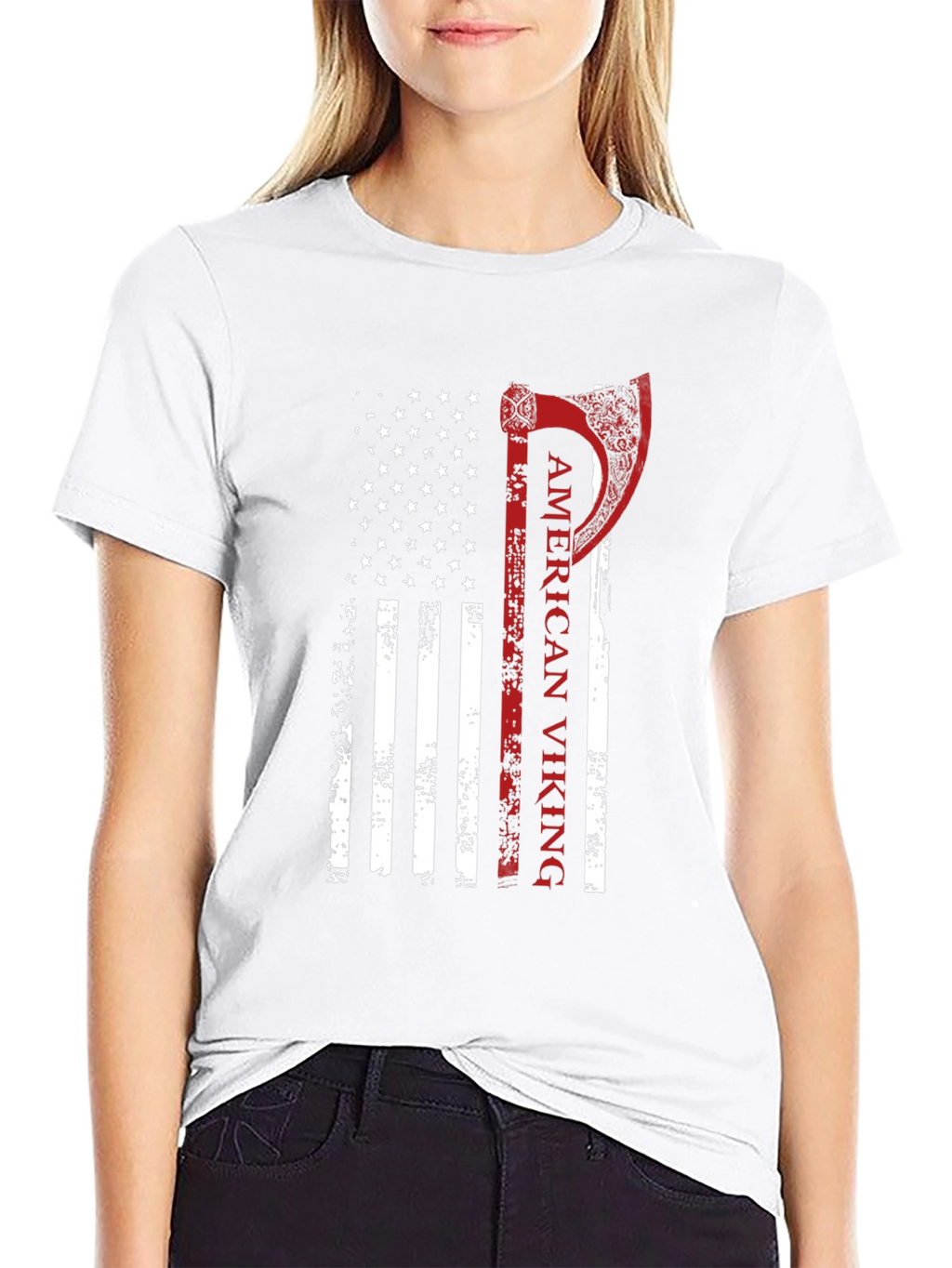 American Viking Flag Graphic T-Shirt