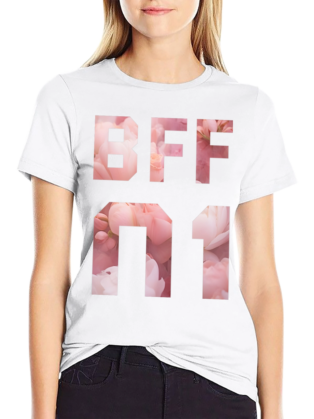 BFF Number One Floral T-Shirt