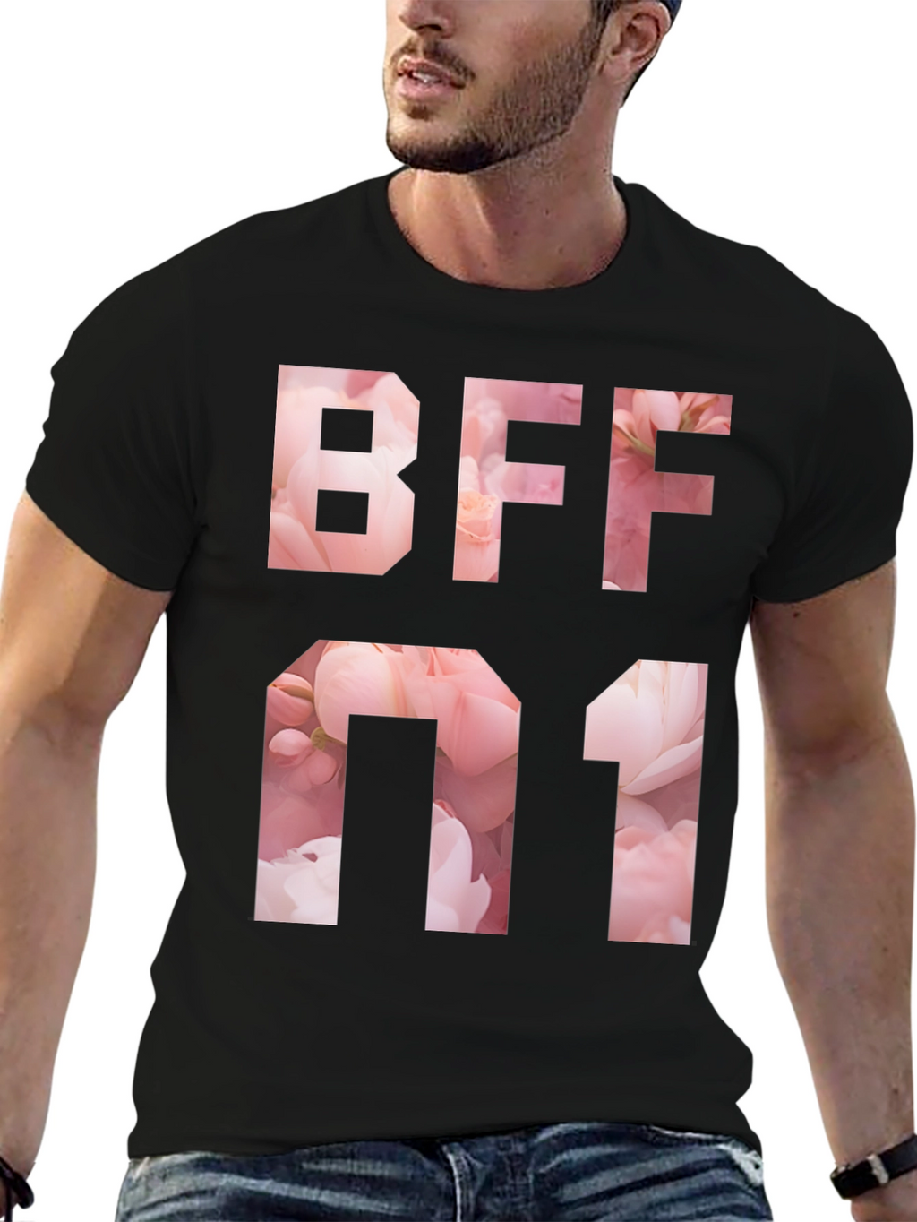 BFF Number One Floral T-Shirt